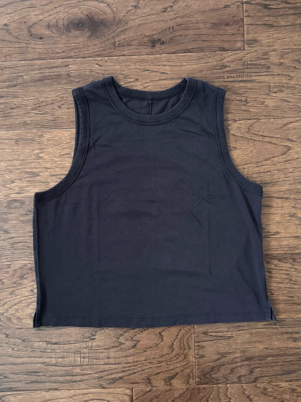 GUC Lululemon Athletica Classic Fit Cotton Blend Tank Top Black